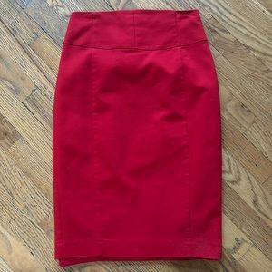 Red Pencil Skirt